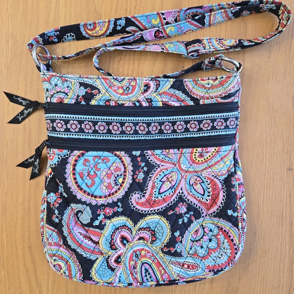 Vera Bradley Crossbody Bag Purse Colorful Paisley